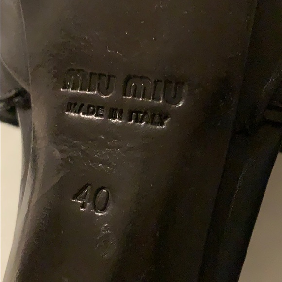 Miu Miu Stiletto Studded Leather Pumps - Picture 3 of 7